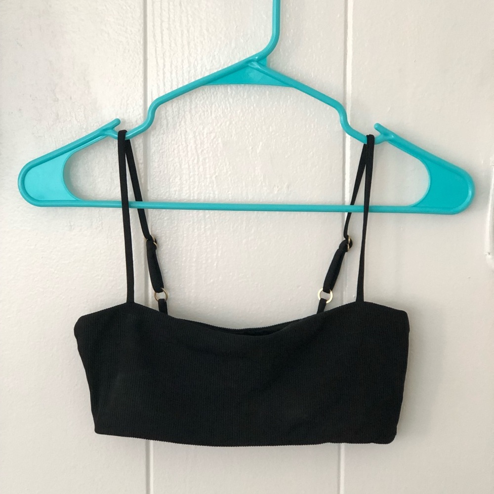 LSPACE ribbed bandeau bikini top l*space